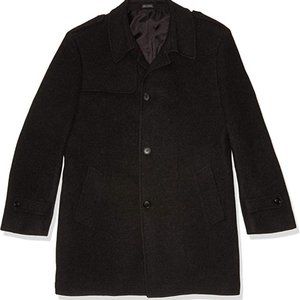 NWT Kenneth Cole Ember Single Breasted Trench Coat Charcoal Size R42 $220 BB370
